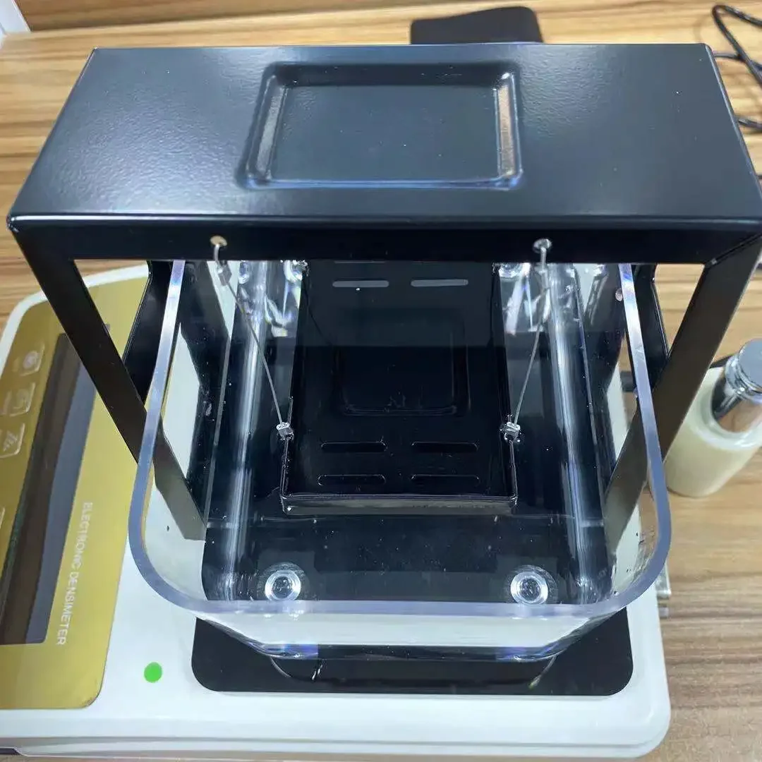 جهاز اختبار كثافة البلاستيك المطاطي الإلكتروني مسحوق الجسيمات مقياس الجاذبية المحددة القراءة المباشرة الصلبة