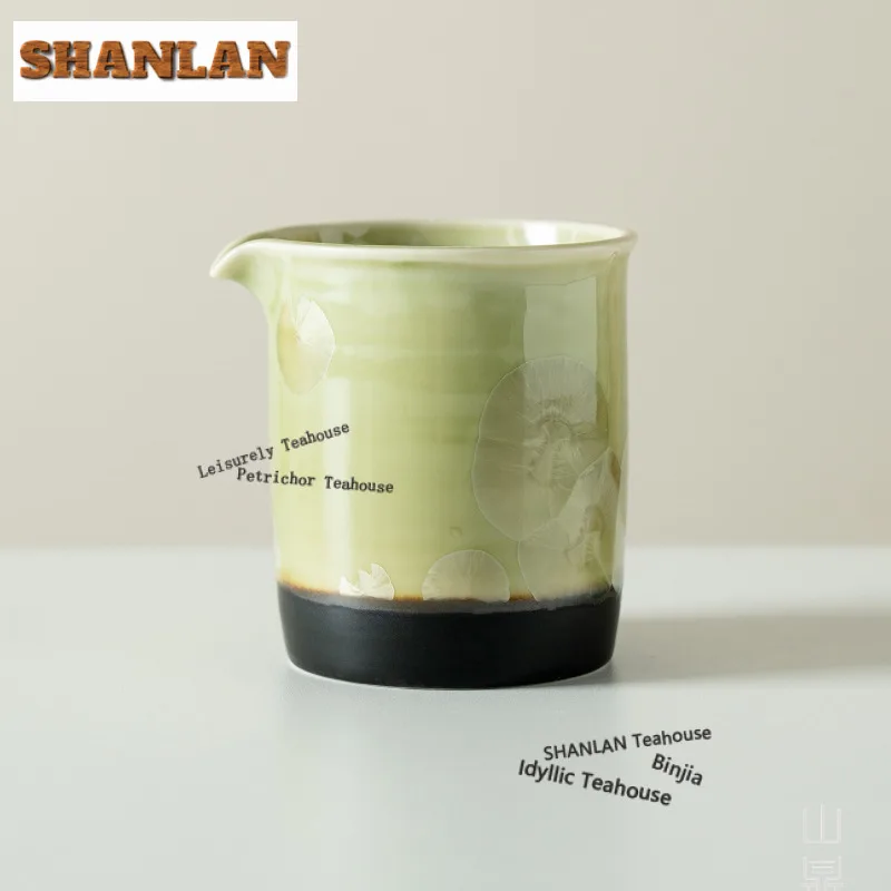 

230ml Kiln Fambe Ice Flowers Tea Pitcher Tea Divider Sharing Pot Cha Hai Dispenser Justice Cup Fair Mug Drinkware Supplies Gift