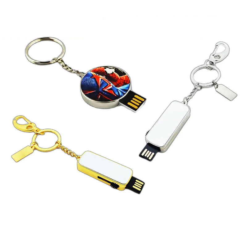 Free Shipping 8 Pcs/Lot Sublimation Blank USB Flash Drive Memory Stick For Computer Use