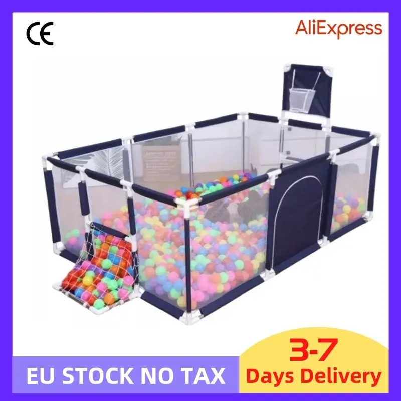 Corralito para bebés, muebles para niños, piscina seca grande, parque infantil para bebés de 0 a 6 años, valla de seguridad