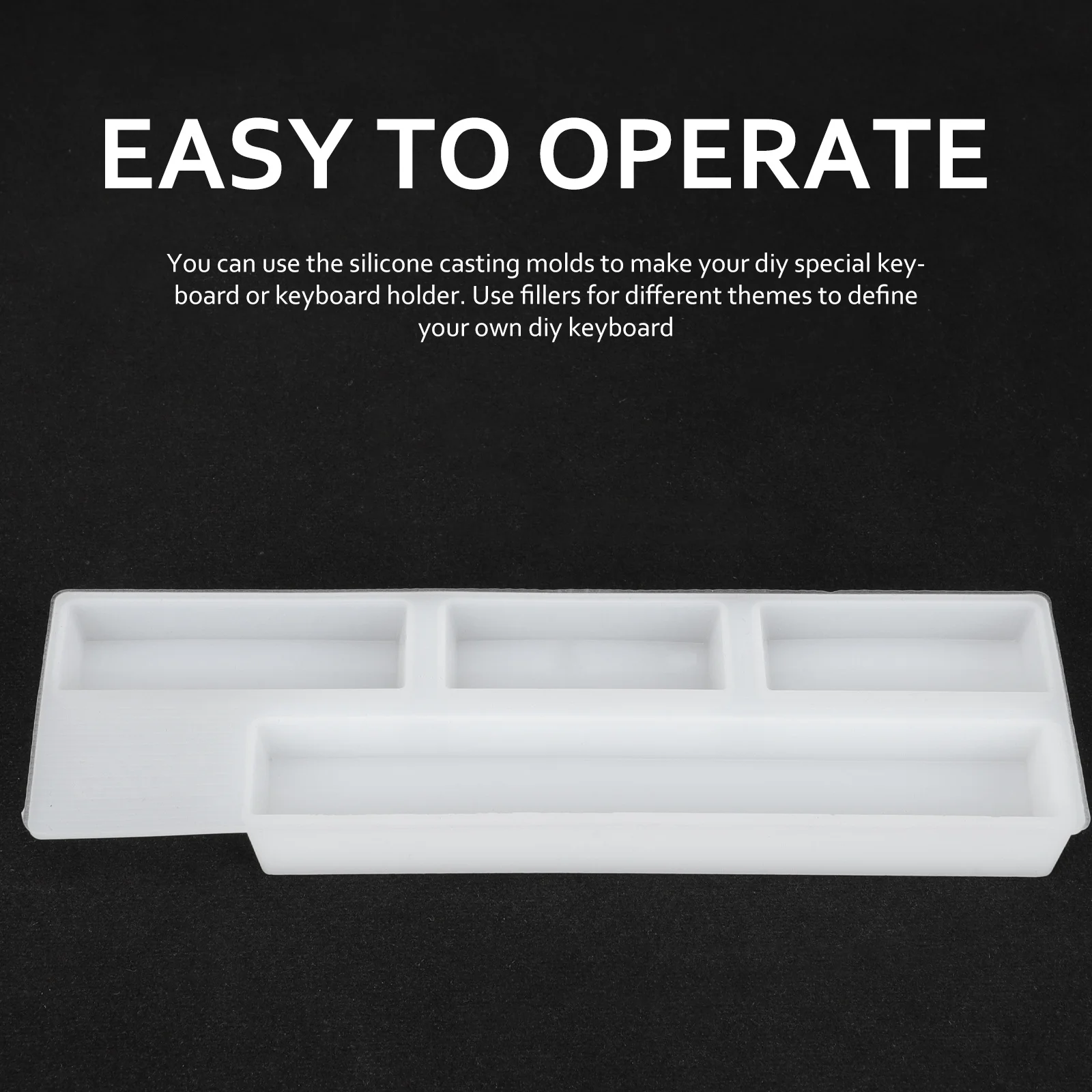 

1Set Cat Paw Keycaps Mold Silicone Resin Casting Mold for DIY Mechanical Gaming Keyboard Custom Keycap Making Tools