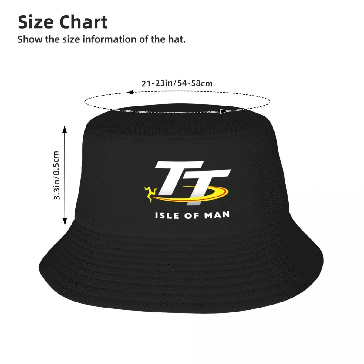 2023 Isle Of Man TT Races Bob Hat Streetwear Men Motorcycle Racing Cap Summer Headwear for Motor Lover Rider