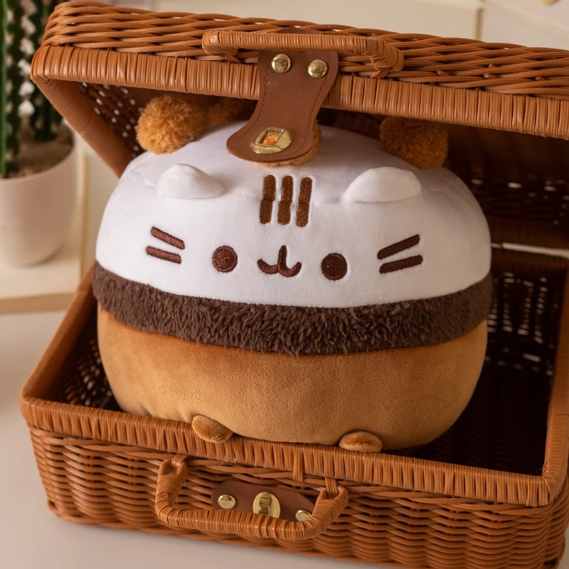 15/22 cm Spaß Nette Heiße Cookie Kuchen Katze Plüsch Puppe Fett Katze Runde Eis Kuchen Schokolade Cookie plüsch Spielzeug Für Kind Geburtstag Geschenk