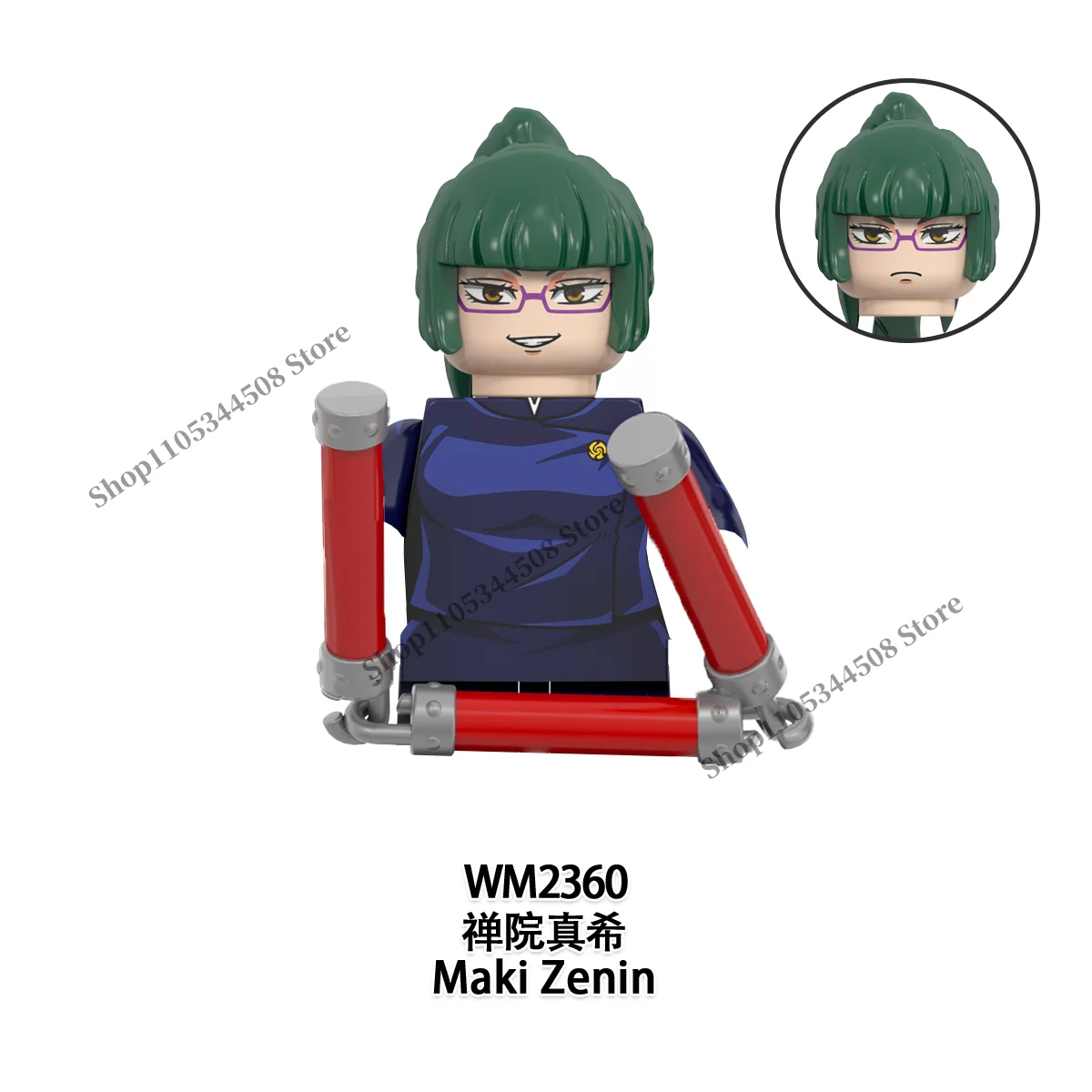 Jujutsu Kaisen Anime-Bausteine Fushiguro Toji Tsukumo Yuki Hanao Choso MINI Cartoon-Puzzle-Bausteine Sammlerstück Geschenk