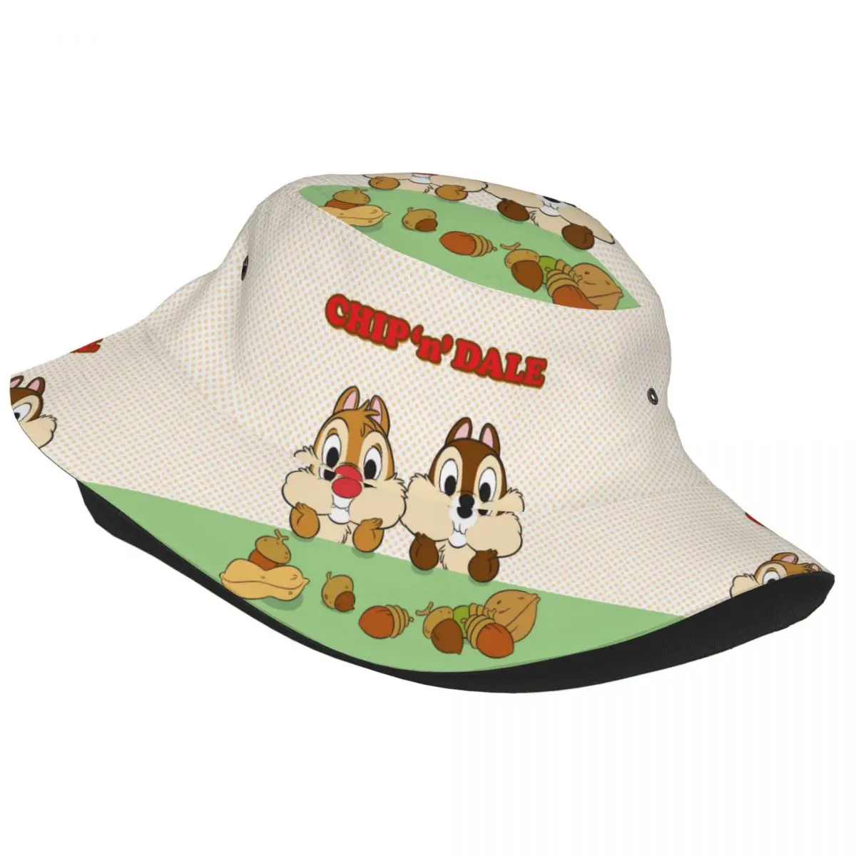 Chip 'n' Dale Bucket Hat Gift For Women Cartoon Vocation Caps For Travel Lightweight