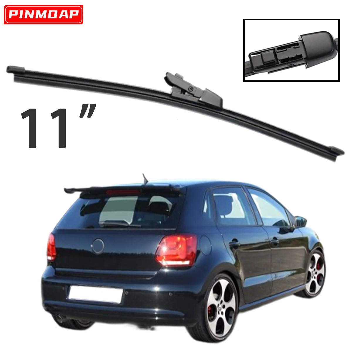 

1 шт., 11 дюймов, задний дворник для Volkswagen Polo 6C 6R1 MK5 2009-2017, лобовое стекло, щетка заднего дворника, автомобильные аксессуары, аксессуары