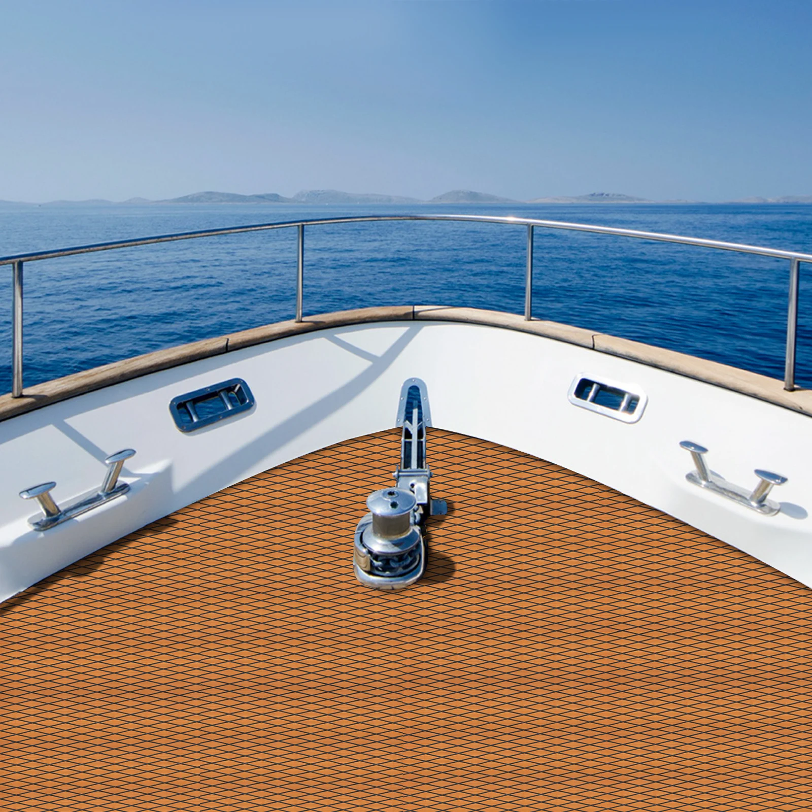 

EVA Foam Flooring Teak Deck Self-Adhesive Mat Yacht Boat Teak Wood Boat Yacht Floor Non-Slip Mat For Motorboat Yacht 239*89cm