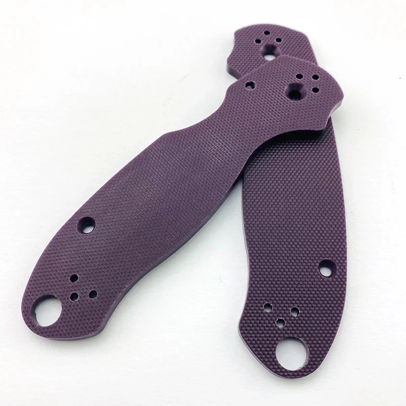 Imagem -04 - Cor Sólida Faca Dobrável Lidar com Remendos de Aperto para Spyderco Para3 C223 Aranha Escalas Antiderrapantes Faça Você Mesmo Acessórios Peças Par G10