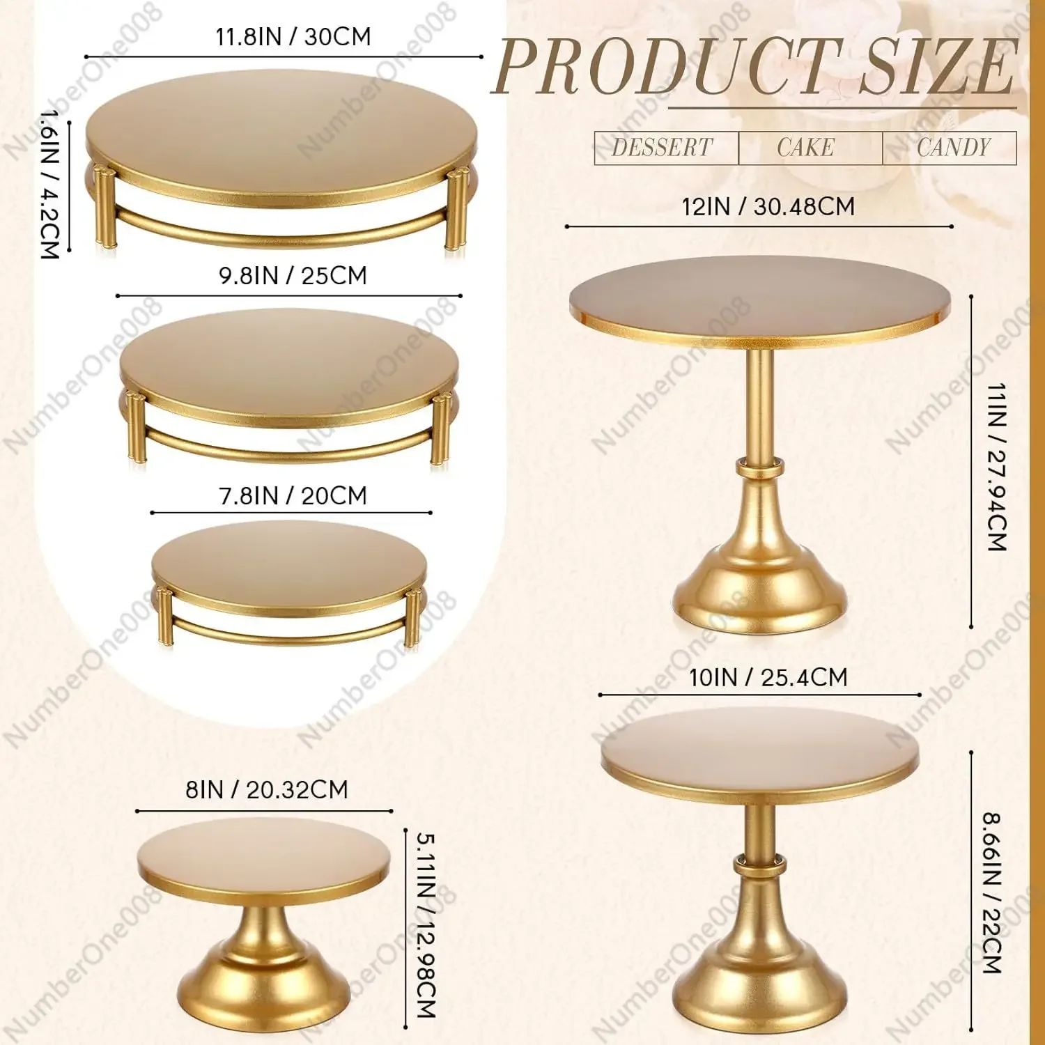 Nordic Dessert Stand with Cake Tray - Wedding & Afternoon Tea Display, Tiered Pastry Rack