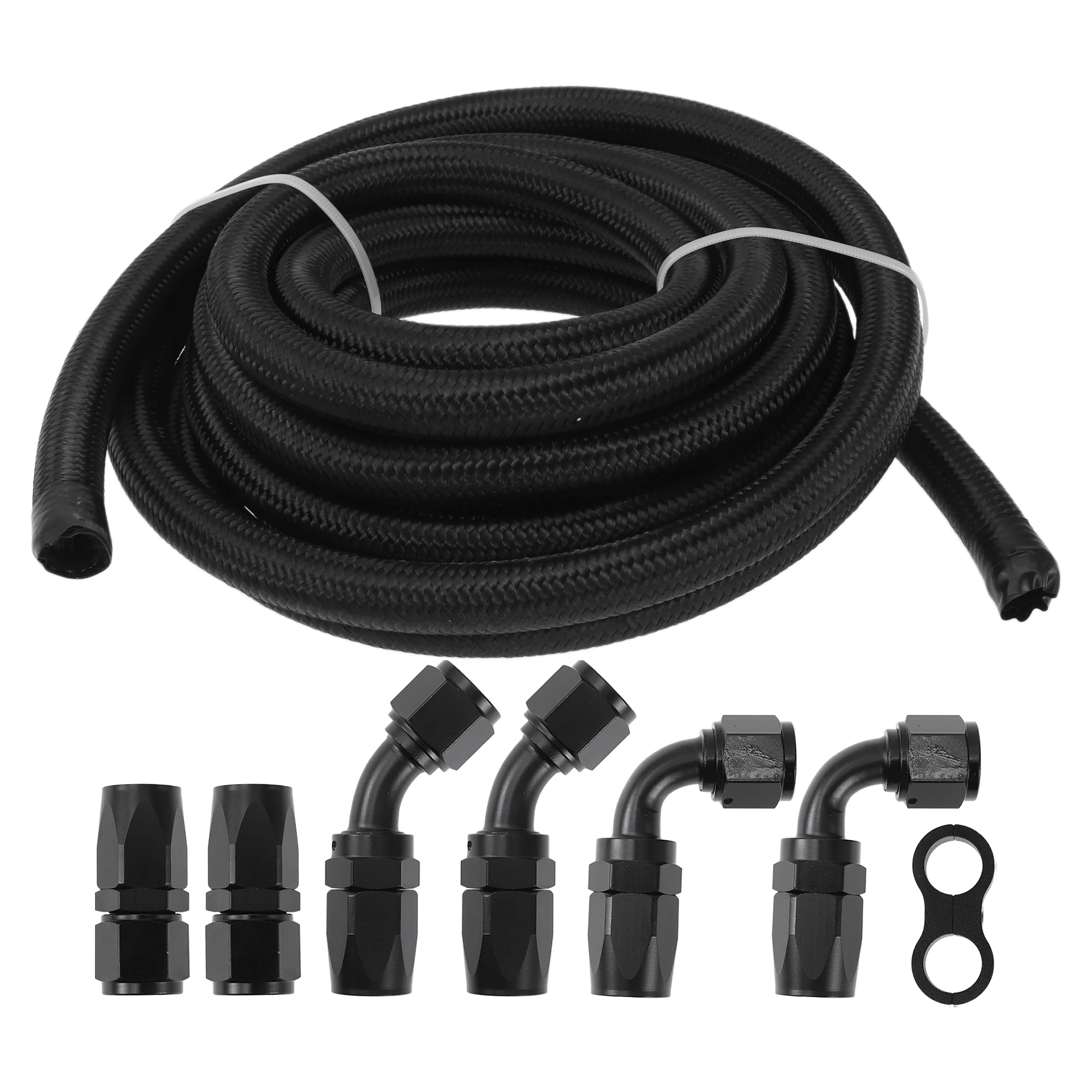 

UXCELL AN-8 Fuel Line Kit 15ft Adapter 90 Degree Adapter 45 Degree Adapter CPE Rubber