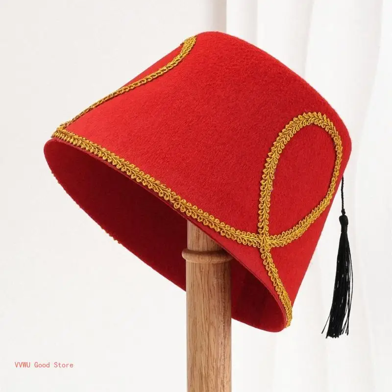 Stylish Turkish Hat Versatile Turkish and Moroccan Fashion Statement Tarboosh Turkish Headwear for Various Occasions