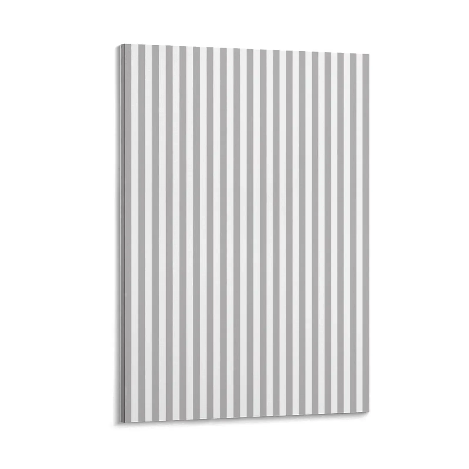 

Thin Silver and White Stripes Thin Vertical Stripes | Canvas Painting Decoration home Paintings on canvas for living room