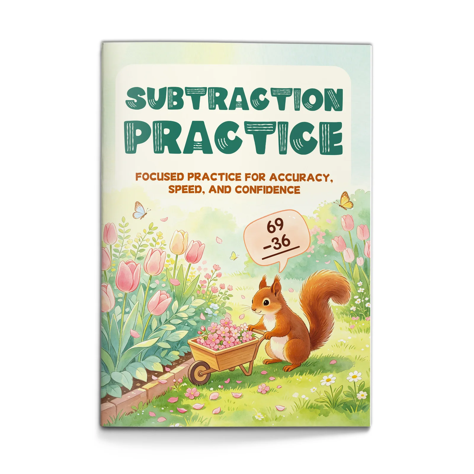 Cahier d'exercices de soustractions pour enfants, révision ciblée des mathématiques pour la précision, la vitesse et la confiance