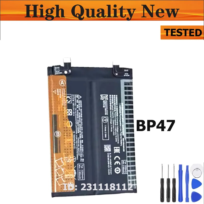 

Аккумулятор BP47 для Xiaomi Redmi Note 11 Pro + 5G 11 Pro Plus 2x2250 мАч 21091116UC 21091116UG Bateria с инструментами