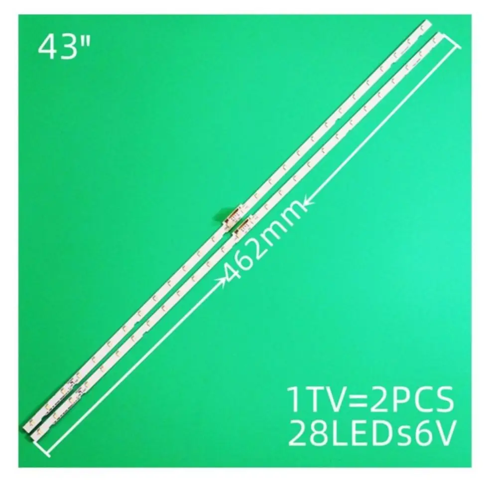 LED strip (2) for Samsung UE43NU7100 UE43UN7020 UN43NU7100 UE43NU7170 UE43NU7195 UE43UN7020K UE43NU7400