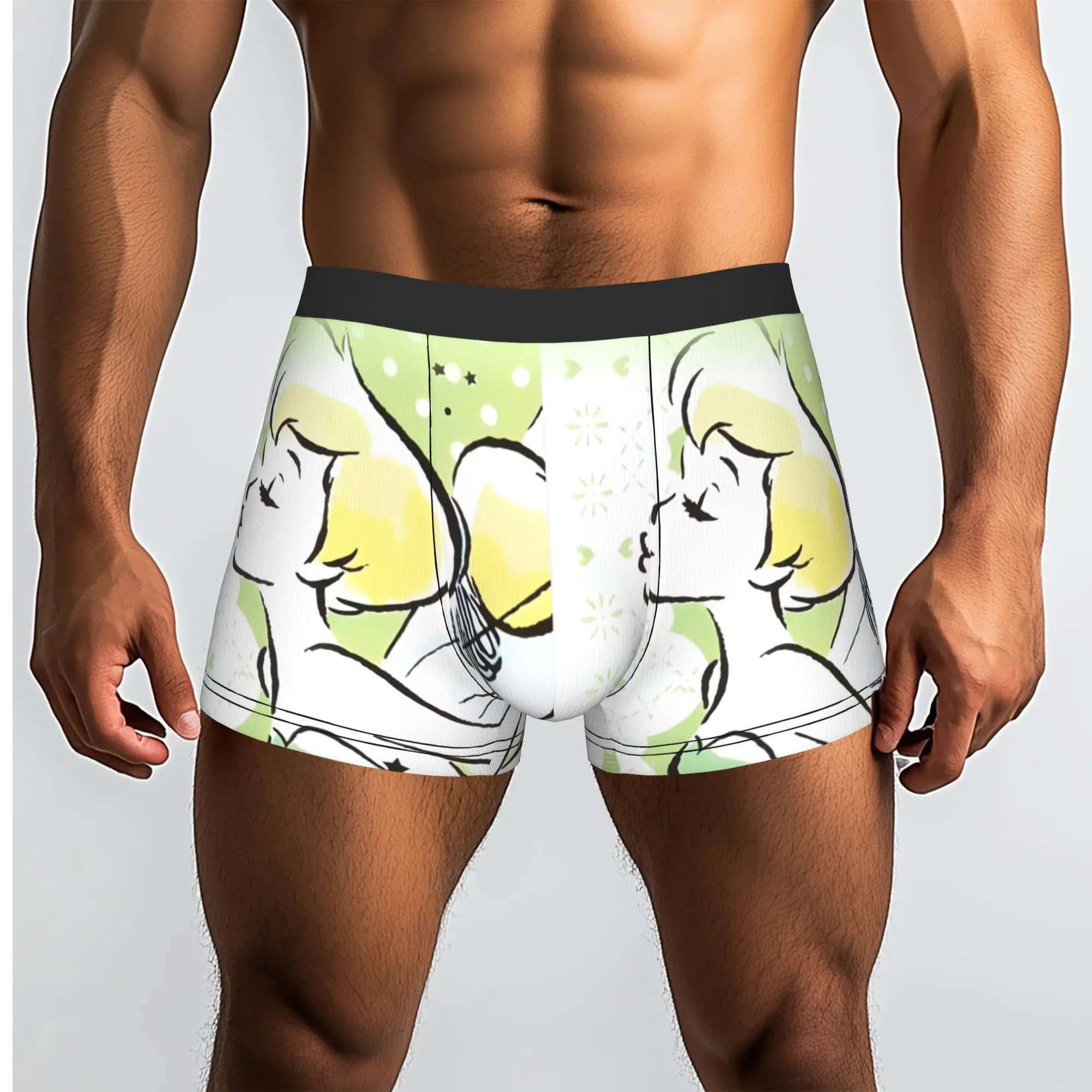 Custom T-Tinker Anime Bell Cute Cartoon Underwear Men Stretch  Boxer Briefs Shorts Panties Soft Underpants For Homme