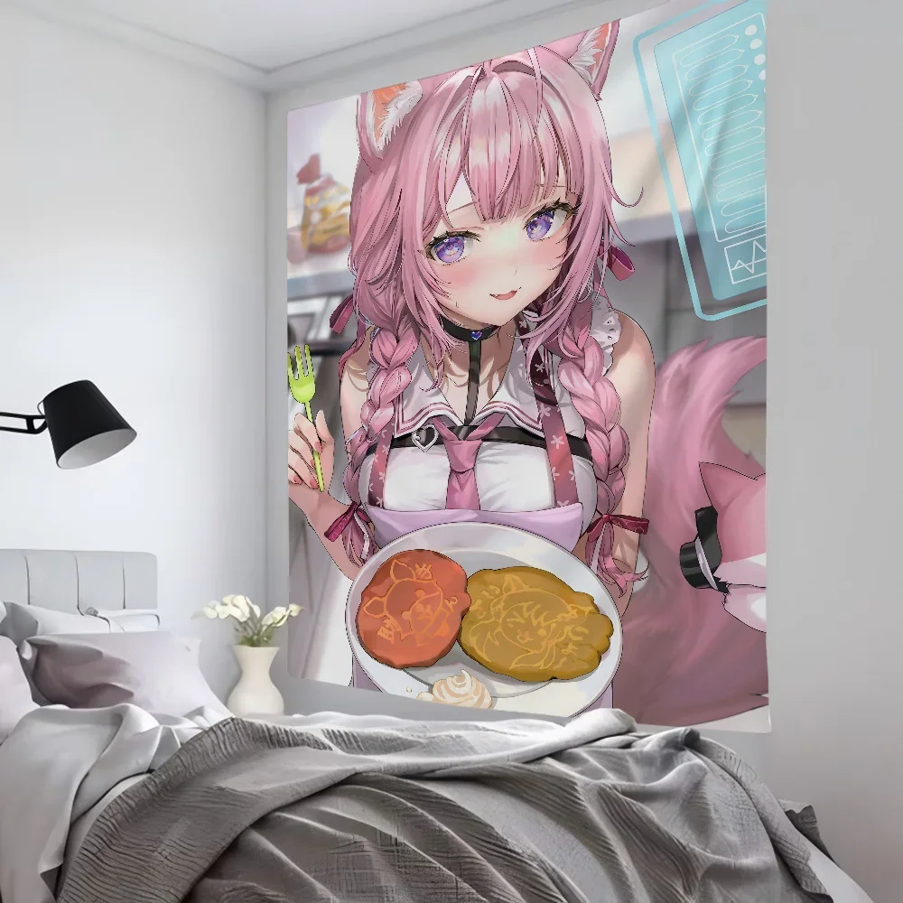 1pc Hololive Hakui Koyori Spiel Anime Tapisserie Zimmer Dekor Wand Tuch Party Hängen Hintergrund Zimmer Dekor Baby Zimmer