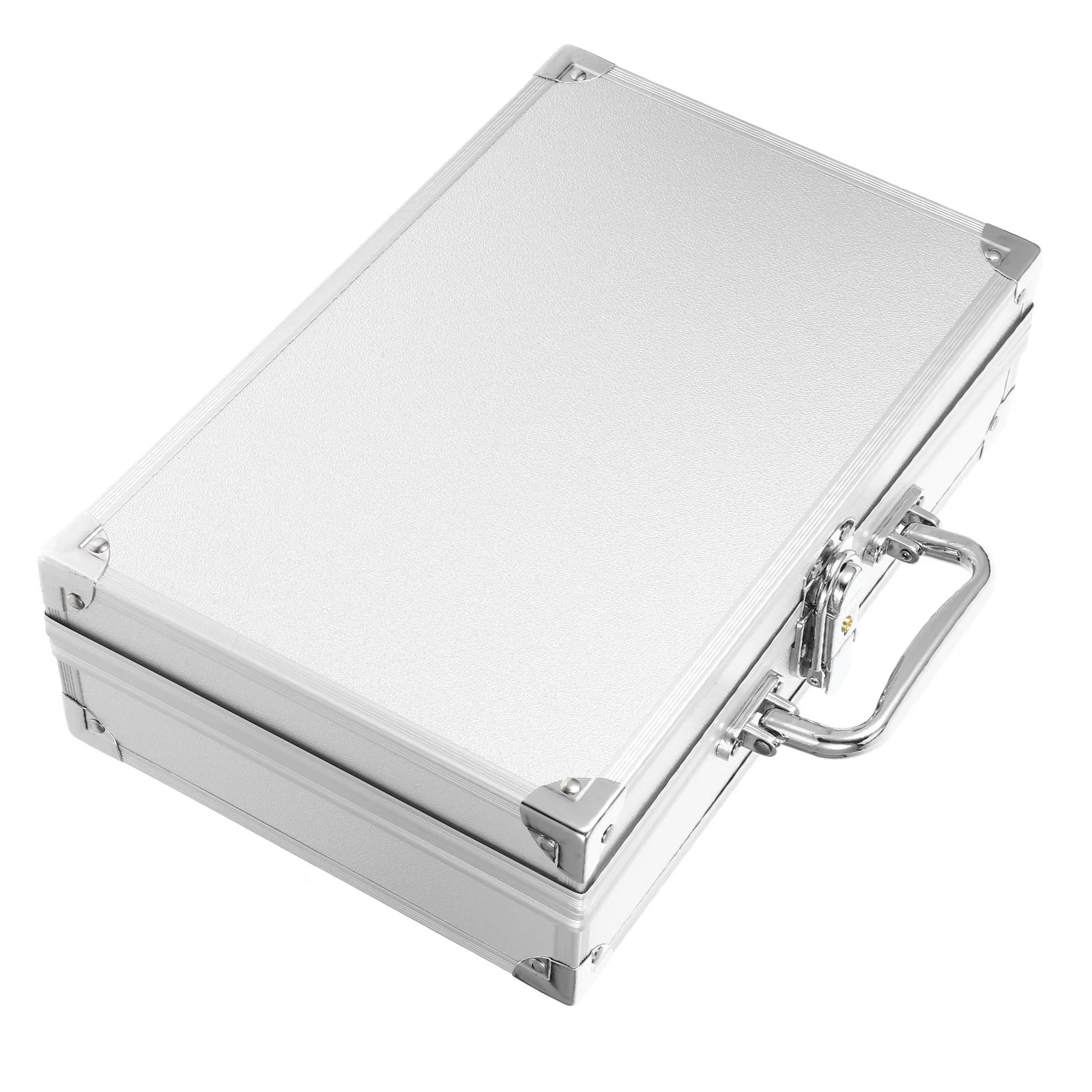 

Aluminum Alloy Tool Box Durable Portable Storage Case for Documents Tools Instruments Home Office Garage Construction Site Mini