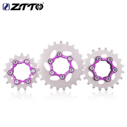 ZTTO MTB 1Speed Bike Cassette One Speed Cog 16T 17T 18T 19T 20T 21T 22T 23T Single Gear Fixed HG Freewheel K7 Bicycle Sprocket