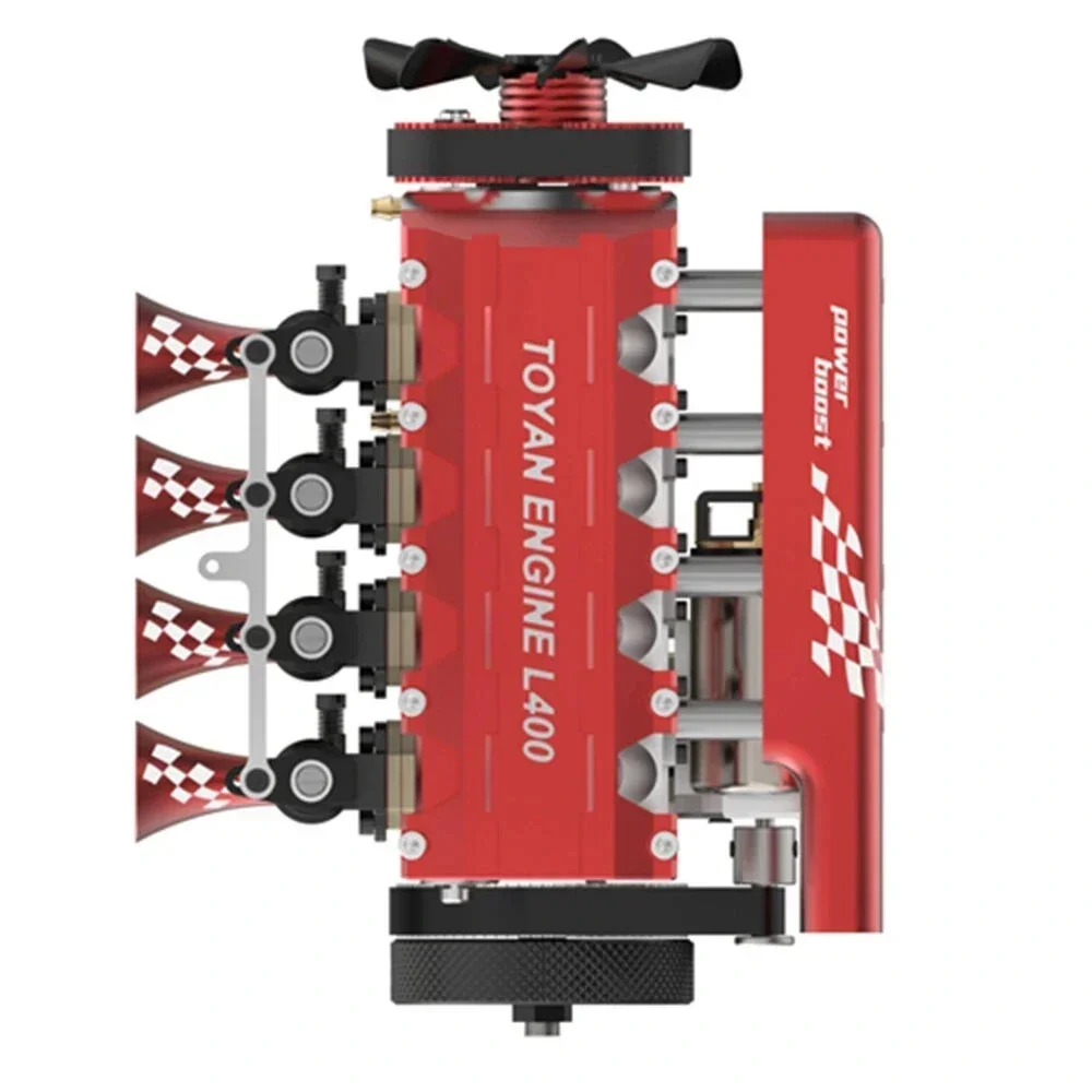 1/10 RC Model Four Stroke Water Cooled Methanol Engine for Mini Vehicle Ship Simulation Model Replacement Parts
