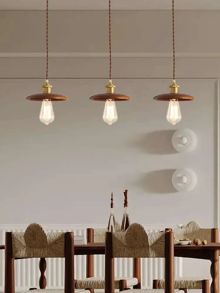 Middle ancient style pendant lamp, dining bar table lamp, French dining room table lamp, one line long strip high-end creative