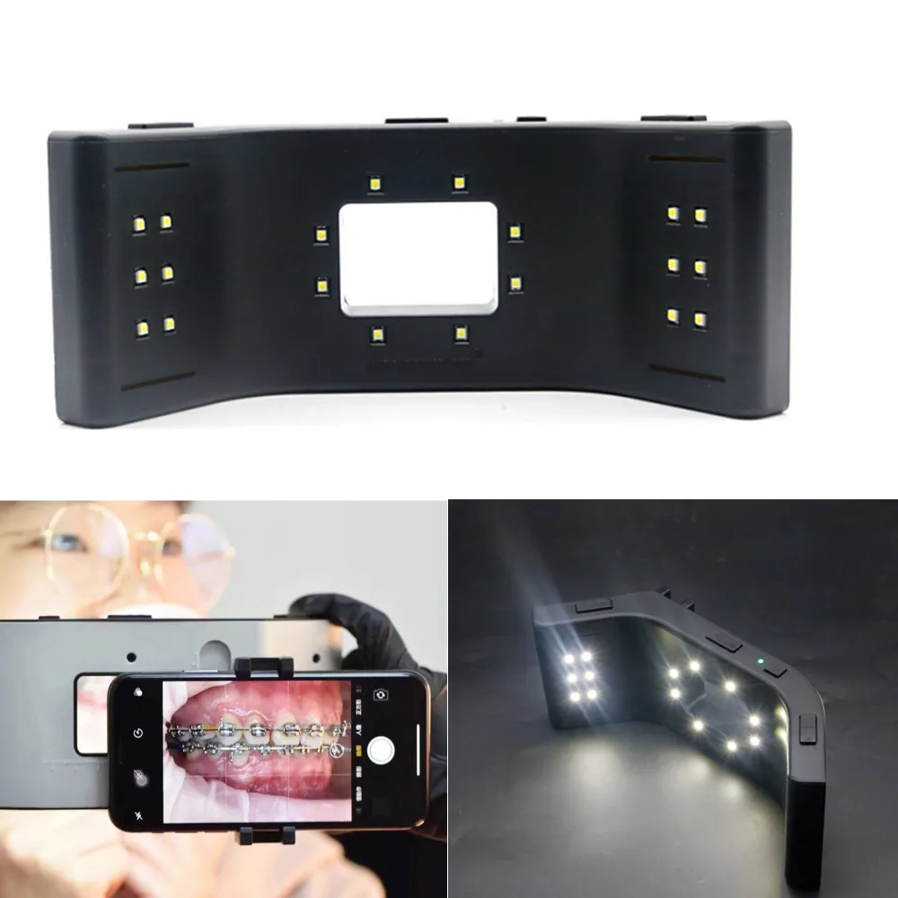 Dental Oral LED Light Adjustable LED Light 20 Lamps Mobile Dental Photography Oral Equipment