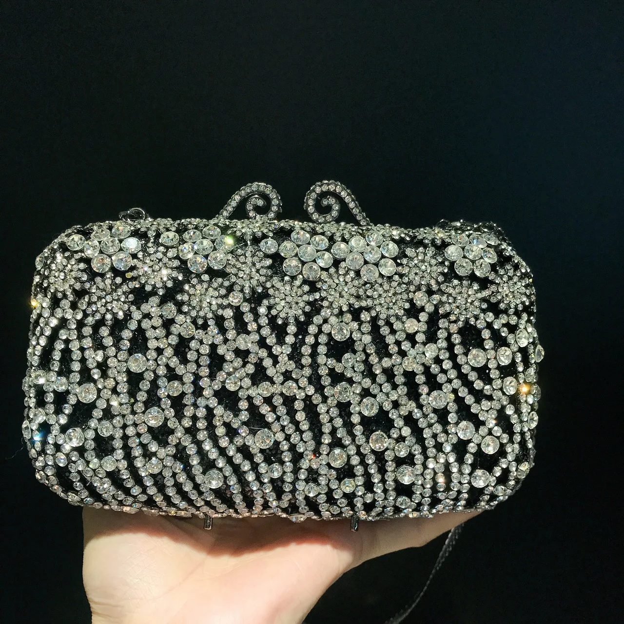 

Женские красные/розовые/серые вечерние сумки с кристаллами, свадебные металлические жесткие сумки-клатчи, сумка-клатч с бриллиантами Minaudiere, свадебный кошелек