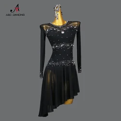 2024 Stage Costume Women Latin Dance Dress Competition Sexy Clothing Practice Ball Dancewear Party Outfits Girls Suit Customized