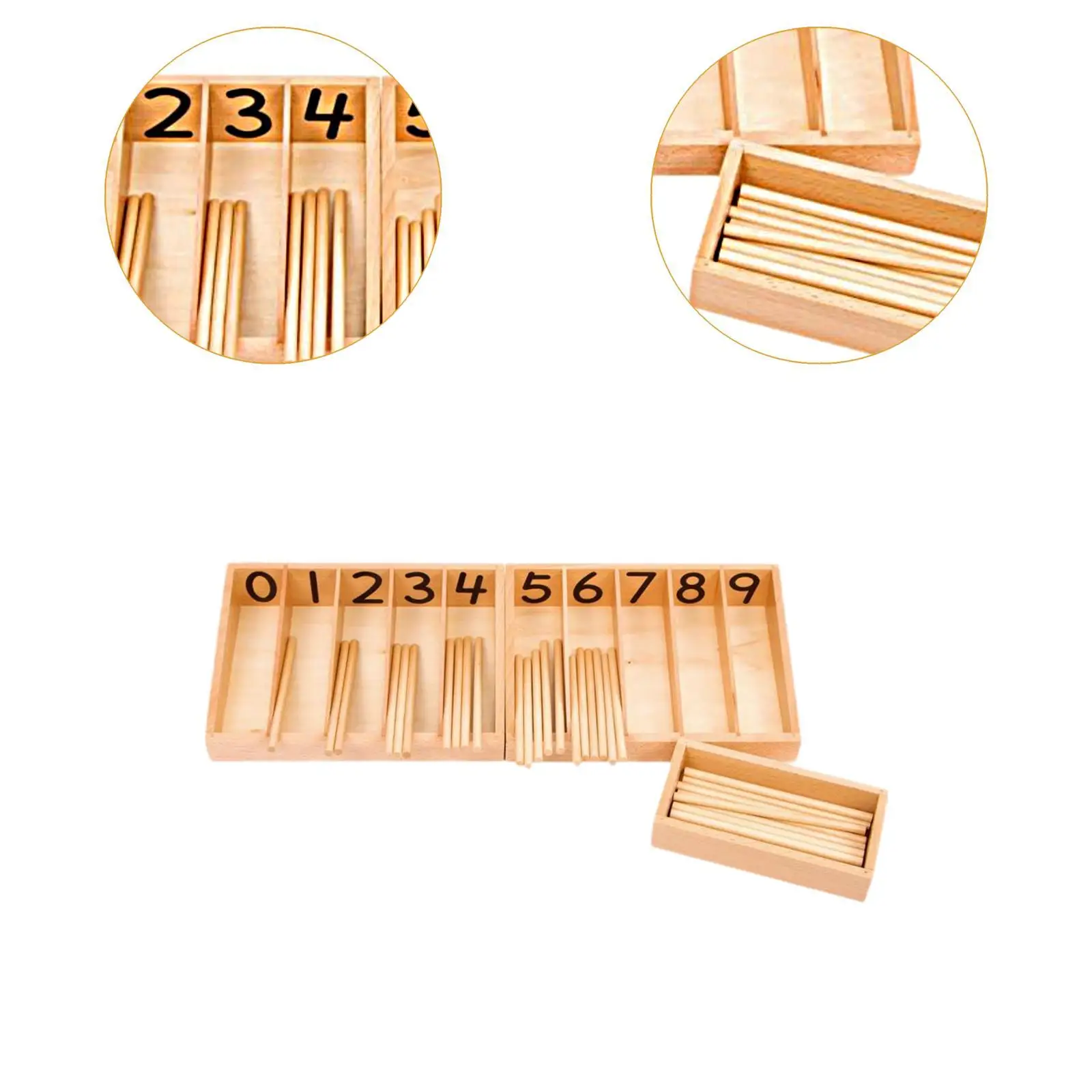 몬테소리 스핀들 박스 수학 장난감 계산 스틱 계산 유치원 전문가