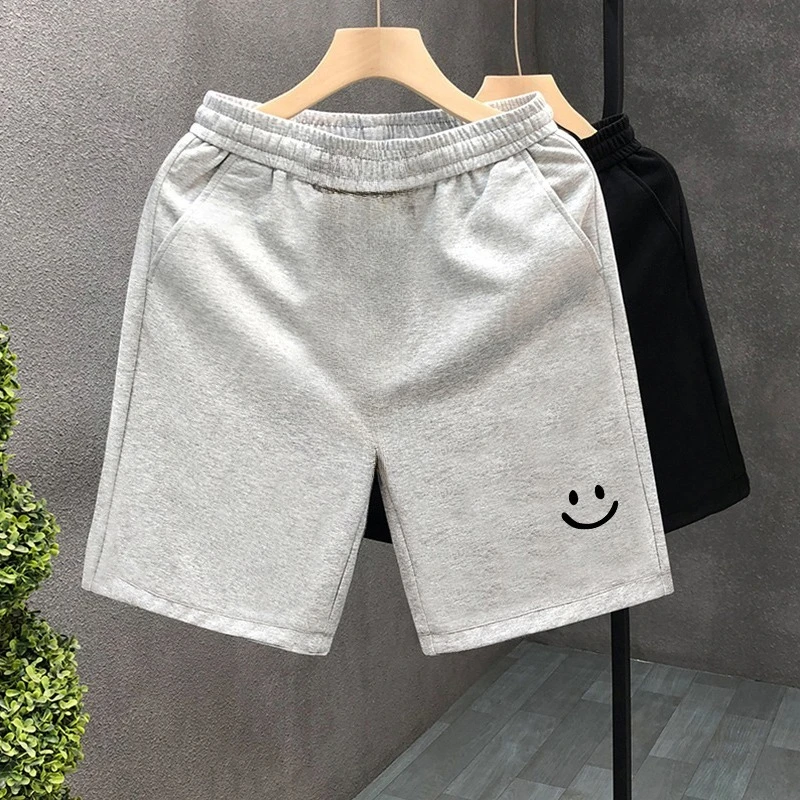 Pantaloncini di cotone da uomo estivi Ins Trendy Brand American Pantaloni larghi a cinque quarti Tendenza moda Pantaloni sportivi casual a gamba dritta