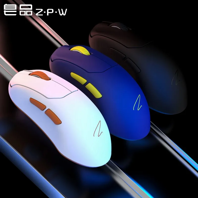 ZAOPIN ZPW Wireless Tri-mode Mouse Lightweight 2.4GHz Bluetooth Mouse Nano 8K Receiver Custom PC Esports Laptop Gaming Mice