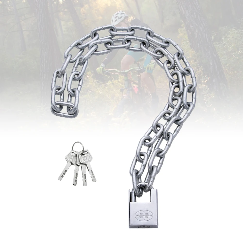 

bike lock mountain bike lock anti-theft chain lock heavy duty chain padlock security lock