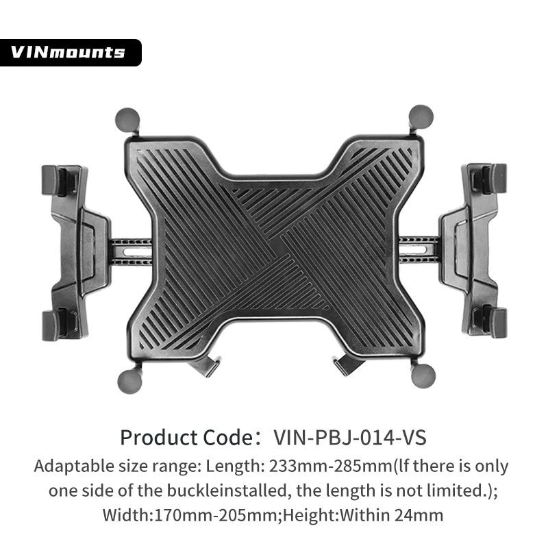 

VIN X-Grip Tablet Holder with Quick Release, X-shaped Anti-Shake Tablet Compatible with 9-11 Inches, Compatible with RAM Mounts