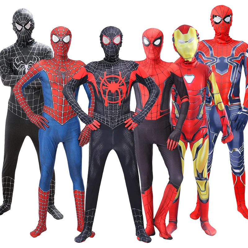 

Anime Cosplay Amazing Spiderman Remy Tights Children Boy Superhero Carnival Costume