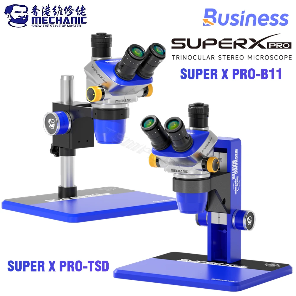 MECHANIC SPACE X Pro-B11 TSD Trinocular Microscope 6.5-52 X
