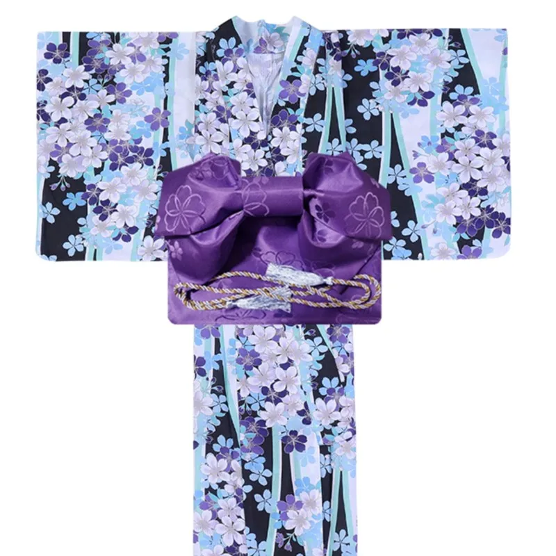 

New Japanese Bathrobe Women's Retro Girl Dress Improved Kimono