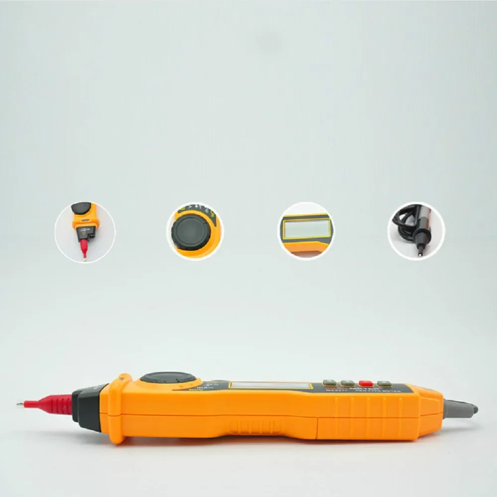 HAOJIAYI MS8211 مقياس رقمي متعدد مع مسبار ACV/DCV جهاز اختبار كهربائي محمول متعدد اختبار رقمي احترافي #4