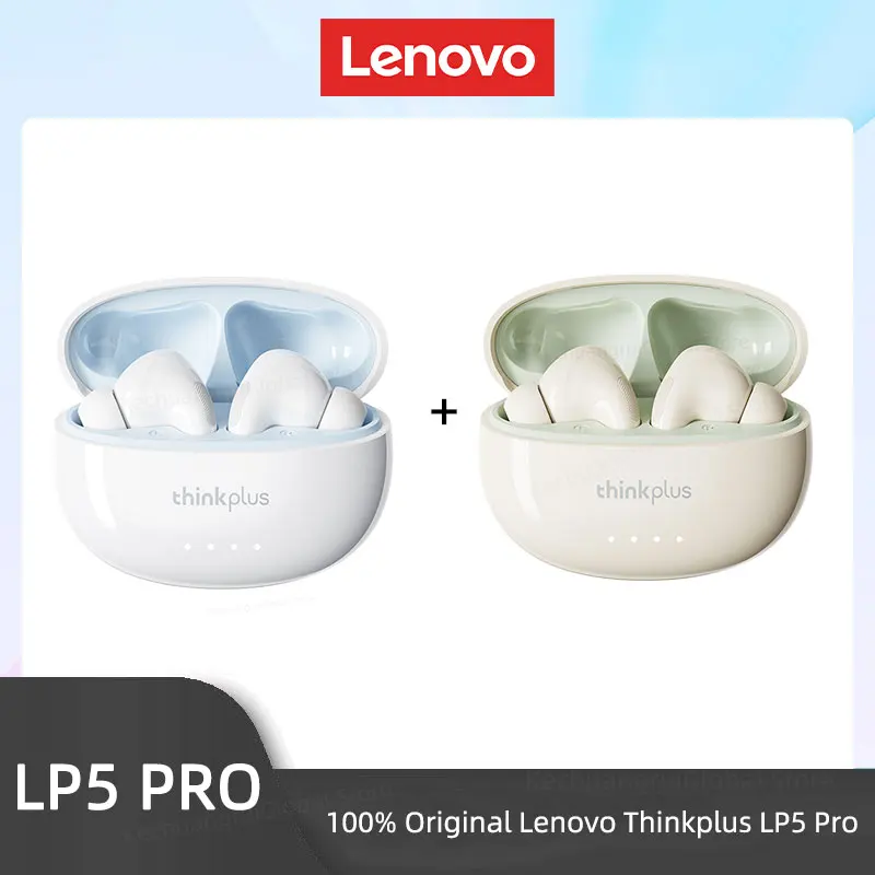 Lenovo LP5 PRO Wireless Bluetooth 5.4 Earphones TWS HiFi Sound Gaming Earbuds LP5Pro Sport headset Long Standby with Mic 2025
