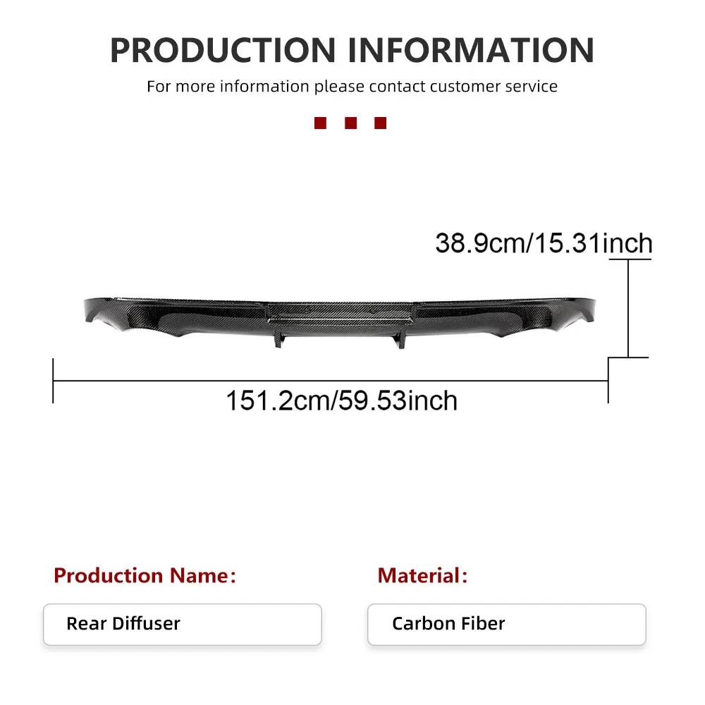 Carbon Fiber Rear Bumper Diffuser For Infiniti G37 2 Door 2009-2013 US Version Only Rear Diffuser