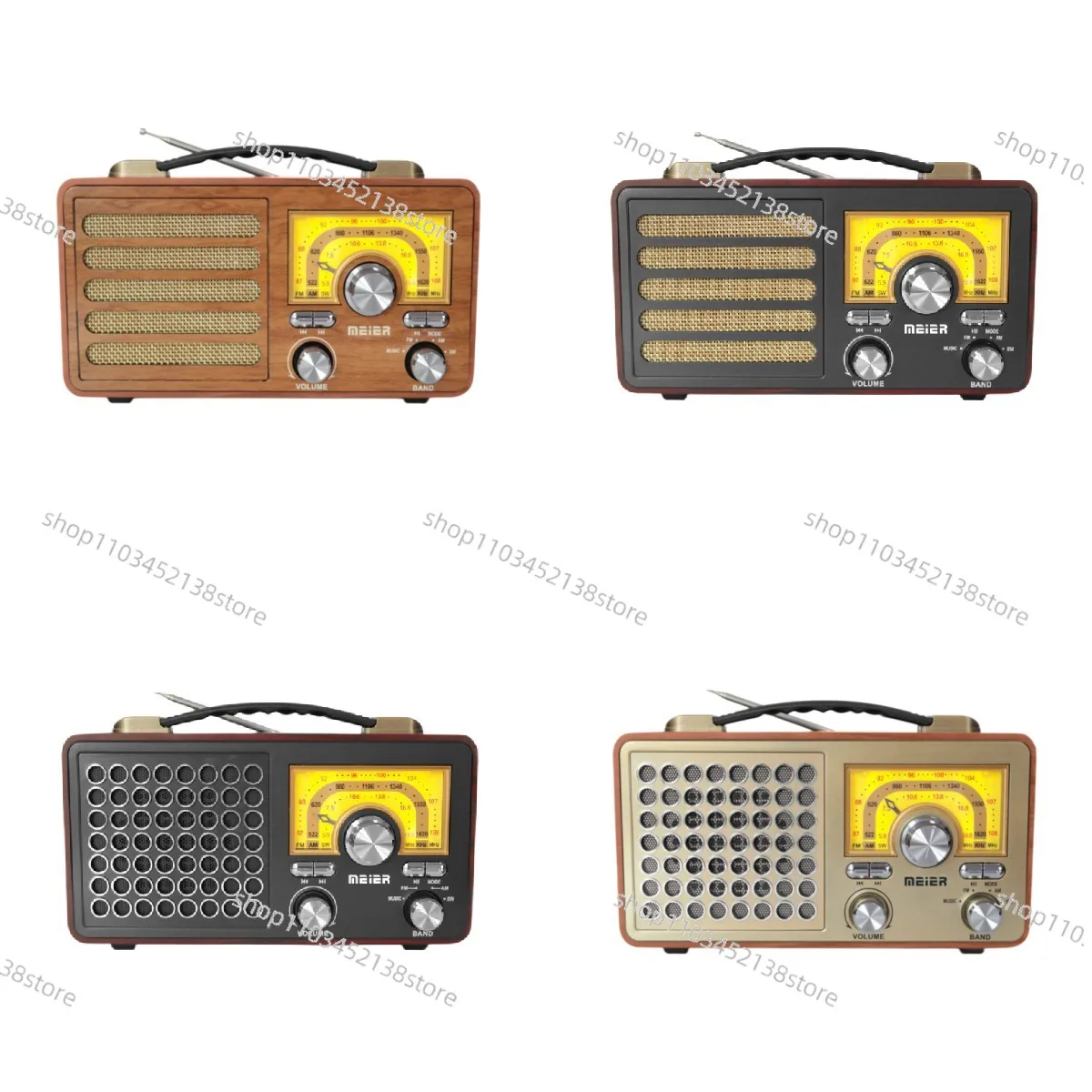 

Портативная карта, сменный многодиапазонный динамик, Bluetooth-динамик, ретро-радио