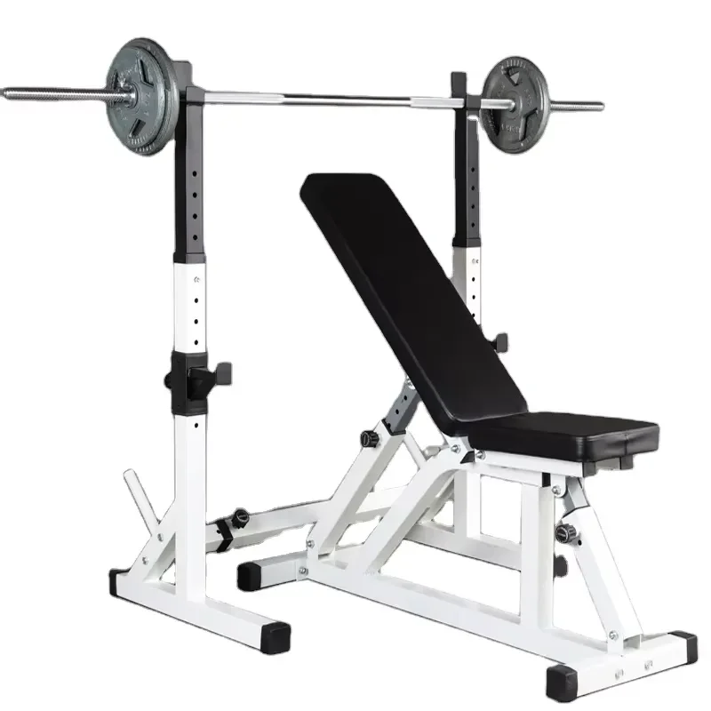 Adjustable Dumbbell Barbell Squat Rack Weightlifting Strength Training Bench Gym Equipment for Home Fitness Workout