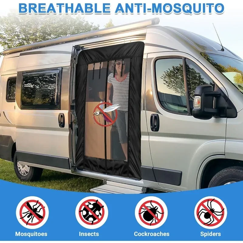 Van Mosquito Net with Zipper Trunk Ventilation Mesh for Fiat Ducato / Peugeot Boxer / Citroen Relay 2006+