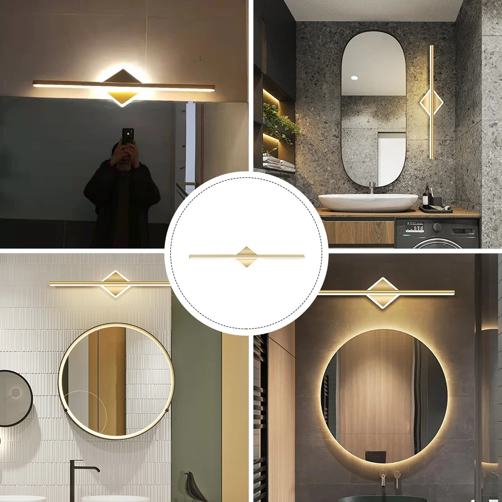 

Mirror Front Light Simple LED Warm Light Creative Bathroom Lamps Makeup Mirror Wall Lights Modern Vanity Lighting Fixture Indoor