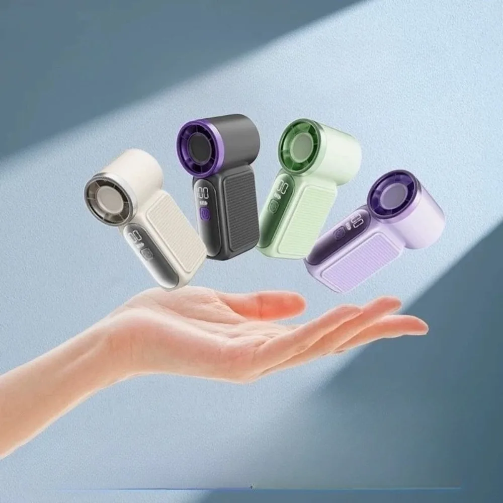 Mini ventilatore portatile a mano con display digitale_voghion.com