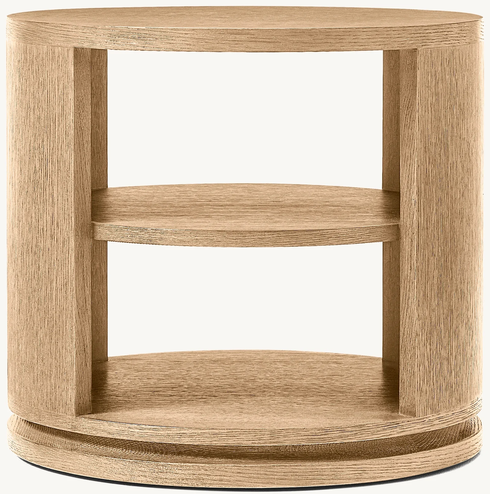 Nodic Home Furniture Indoor Hardwood High Quality Open Base Living Room/bedroom Side Table Round