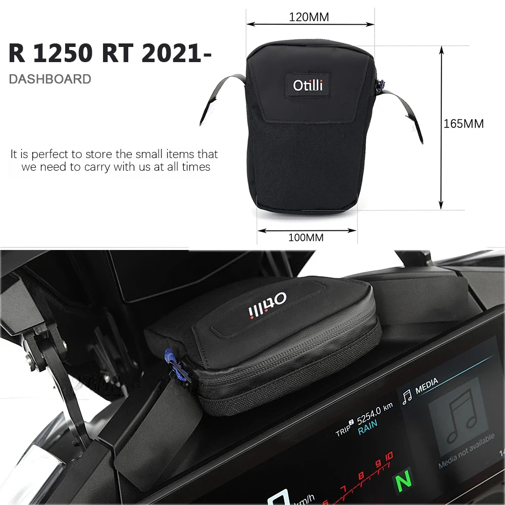 

For BMW R1250RT R1250 RT 2021 2022 2023 Cockpit Bag Motorcycle Dashboard Storage Bag Headbag Inner Bag Accessories Package