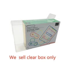 Clear transparent box For S F C  mini  game console  Collection Display  Storage Box