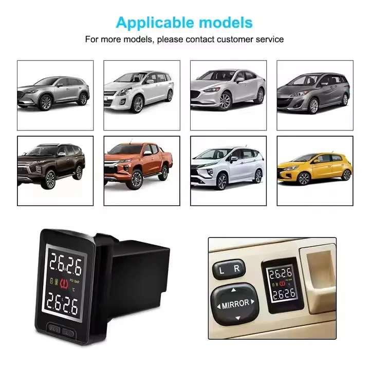 

Беспроводная система контроля давления в шинах CAREUD U912 TPMS для Honda, Toyota, Nissan, Mazda. Автомобильная электроника.