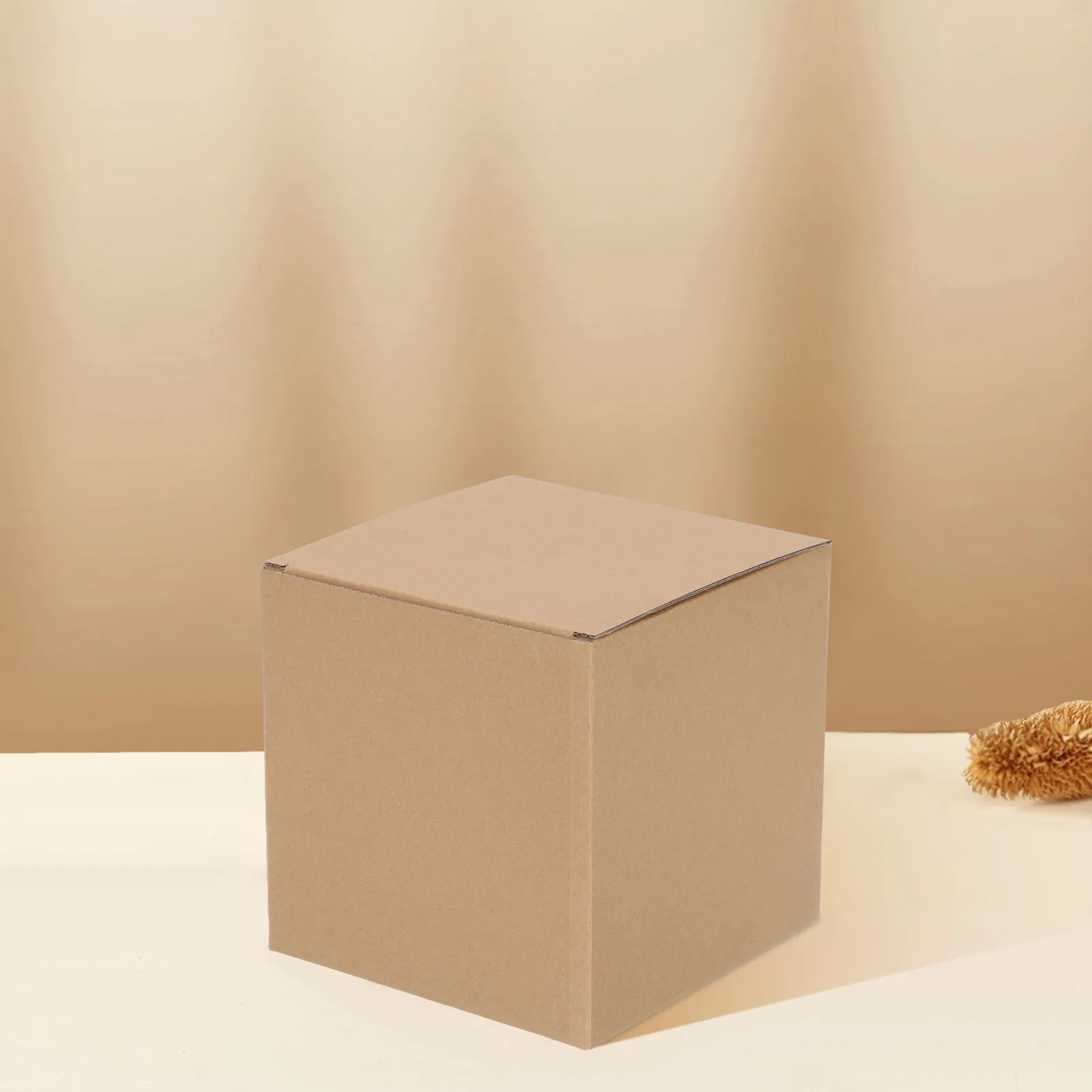 6Pcs Small Business Shipping Boxes Kraft Corrugated Cardboard Small Parcel Box for Postal Packaging Moving Storage Mailing 5.91