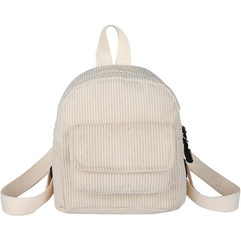 سروال قصير صغير للنساء والفتيات، حقيبة ظهر صغيرة كاجوال أنيقة وجذابة (النمط 2، بيج) #1